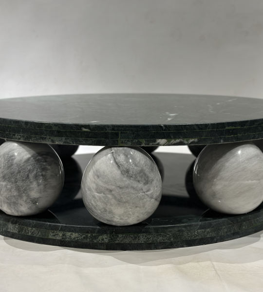 Serene Harmony Marble Center Table