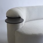 VersaChic Boucle  Couch with Side Table